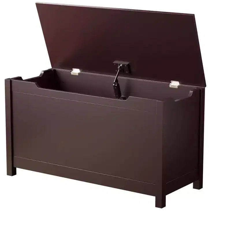 Coffre de Rangement Jouets Enfant Banc Coffre Tabouret de Lit avec Couvercle à Charnière de Sécurité