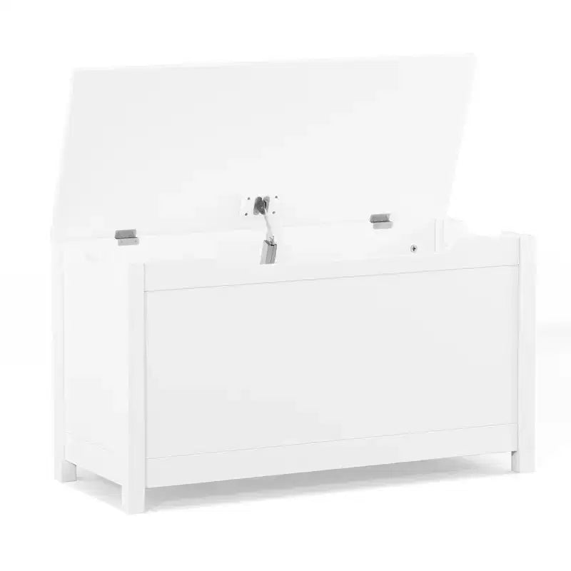 Coffre de Rangement Jouets Enfant Banc Coffre Tabouret de Lit avec Couvercle à Charnière de Sécurité