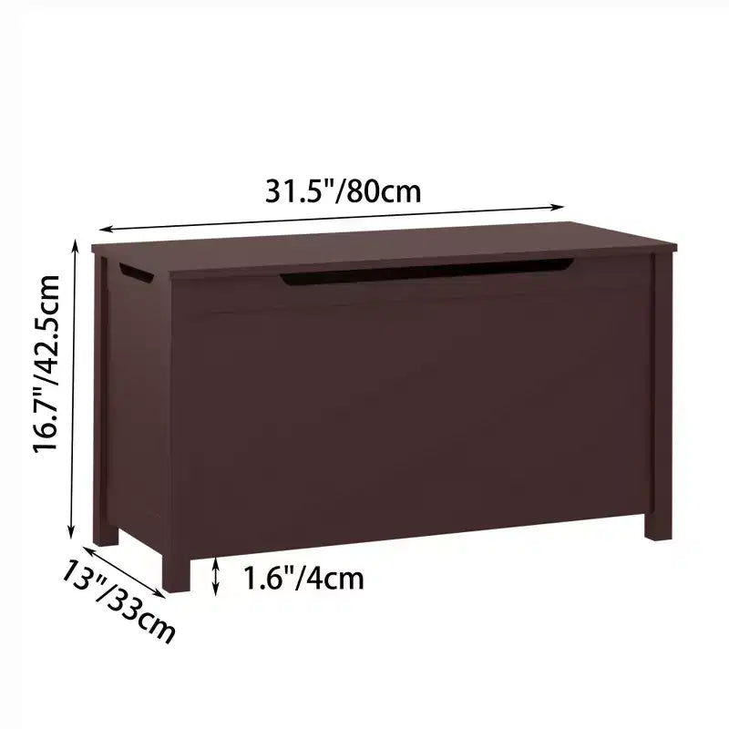 Coffre de Rangement Jouets Enfant Banc Coffre Tabouret de Lit avec Couvercle à Charnière de Sécurité