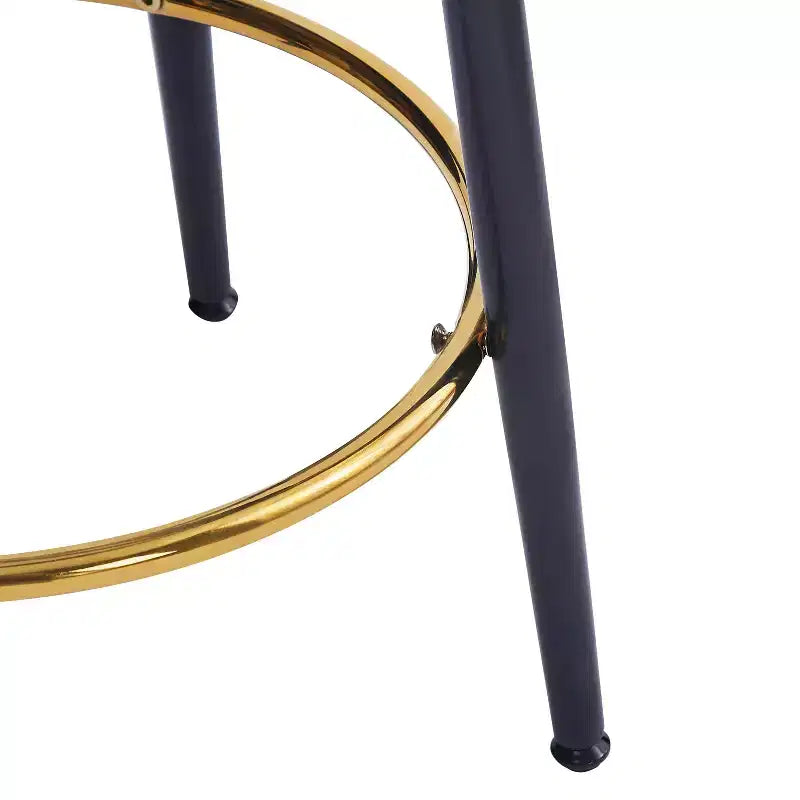 Tabourets de comptoir, Tabourets d'appoint ronds modernes avec cadre en métal