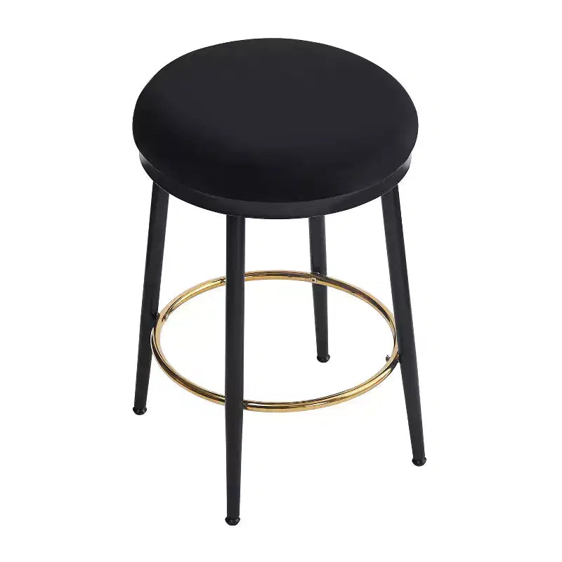 Tabourets de comptoir, Tabourets d'appoint ronds modernes avec cadre en métal