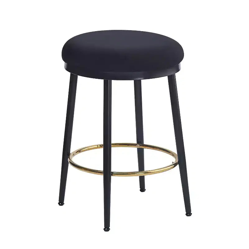 Tabourets de comptoir, Tabourets d'appoint ronds modernes avec cadre en métal