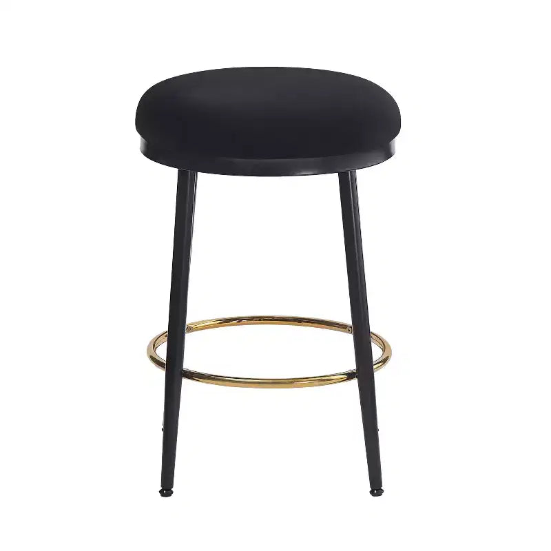 Tabourets de comptoir, Tabourets d'appoint ronds modernes avec cadre en métal