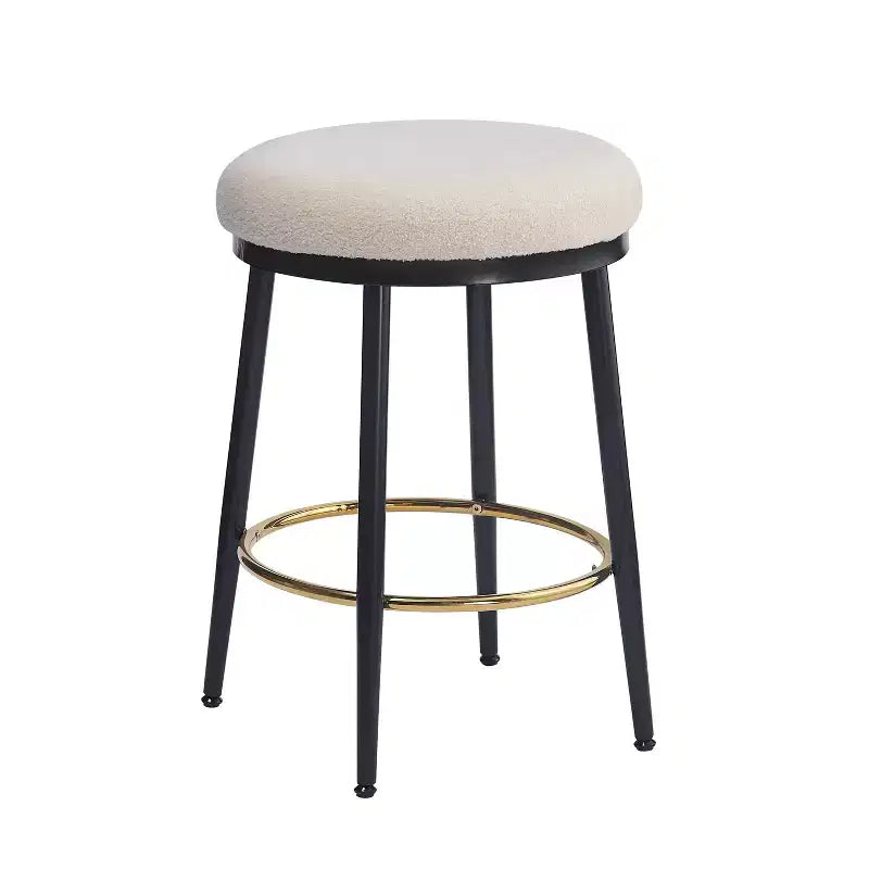 Tabourets de comptoir, Tabourets d'appoint ronds modernes avec cadre en métal