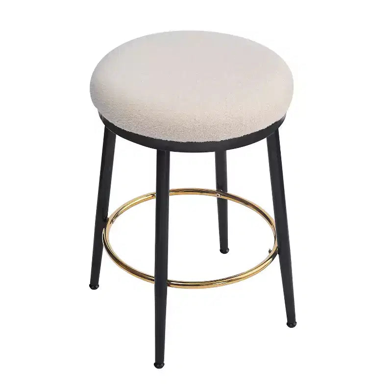 Tabourets de comptoir, Tabourets d'appoint ronds modernes avec cadre en métal