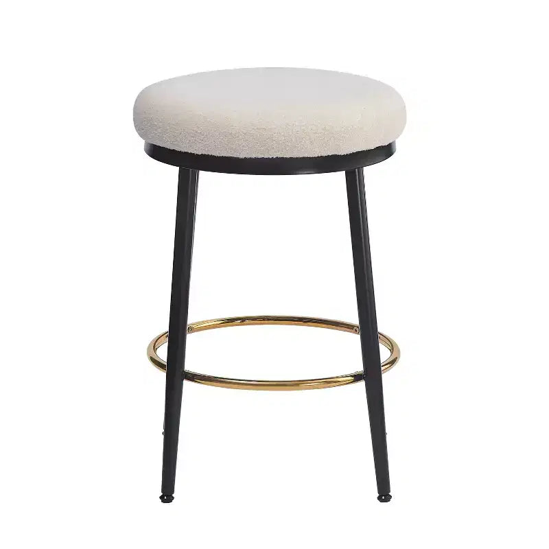 Tabourets de comptoir, Tabourets d'appoint ronds modernes avec cadre en métal