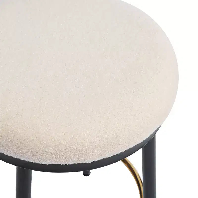 Tabourets de comptoir, Tabourets d'appoint ronds modernes avec cadre en métal