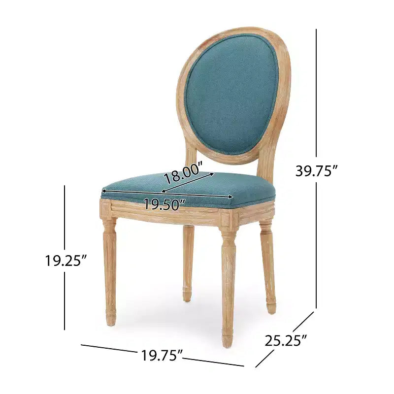 Chaises de salle à manger tapissées style champêtre français