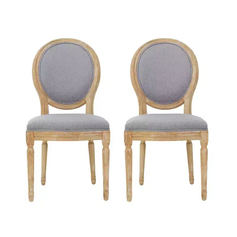 Chaises de salle à manger tapissées style champêtre français