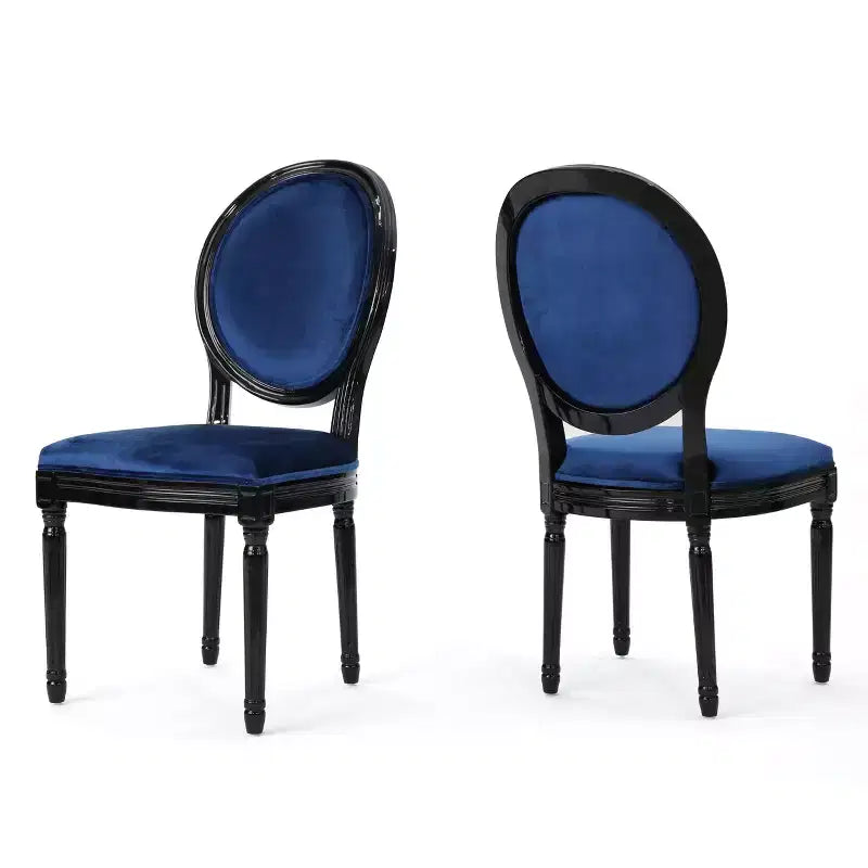 Chaises de salle à manger tapissées style champêtre français