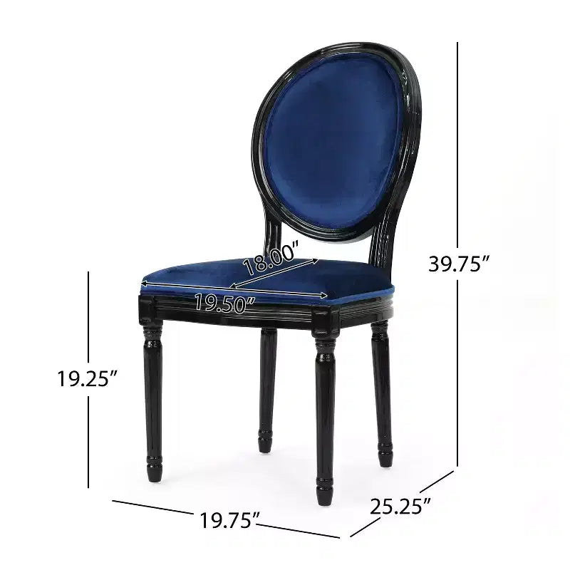 Chaises de salle à manger tapissées style champêtre français