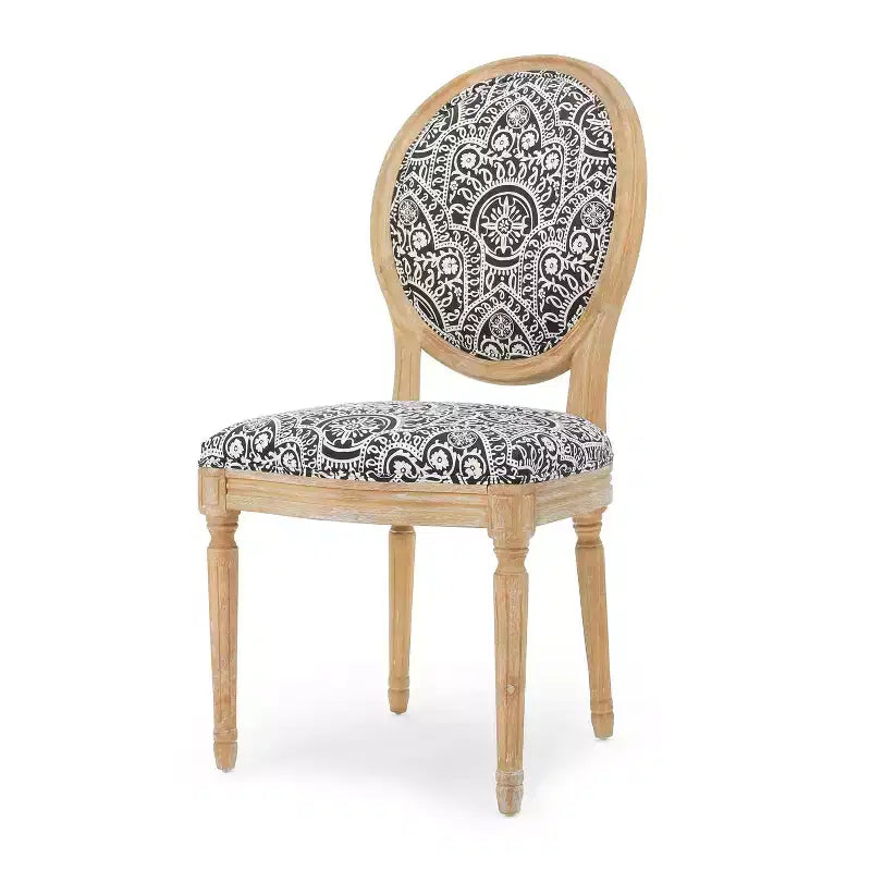 Chaises de salle à manger tapissées style champêtre français