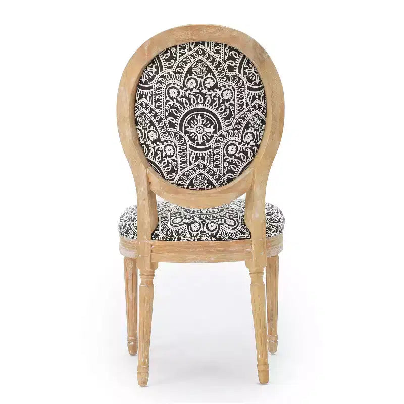 Chaises de salle à manger tapissées style champêtre français