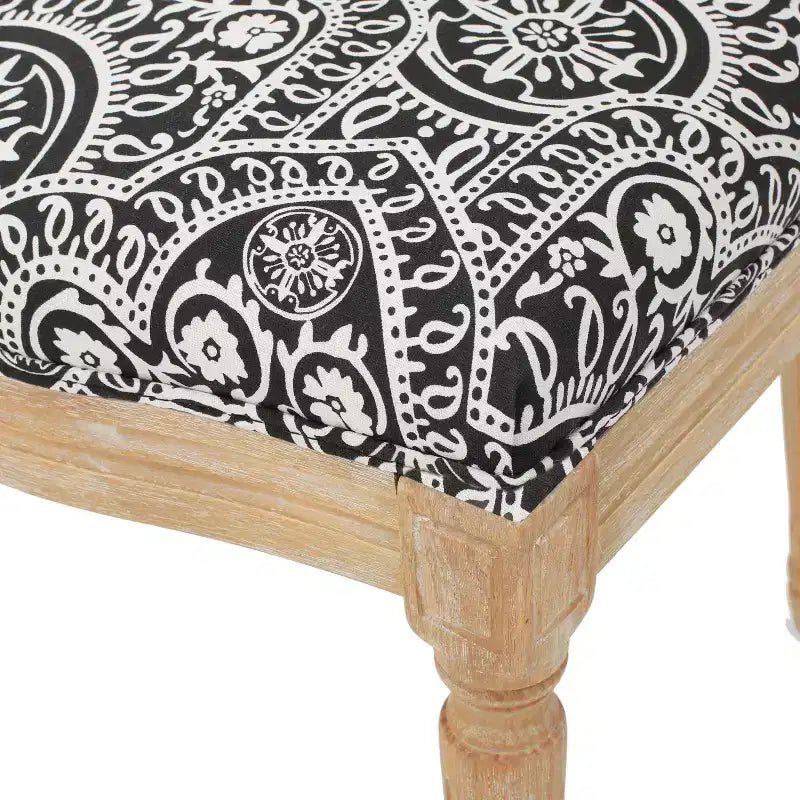 Chaises de salle à manger tapissées style champêtre français