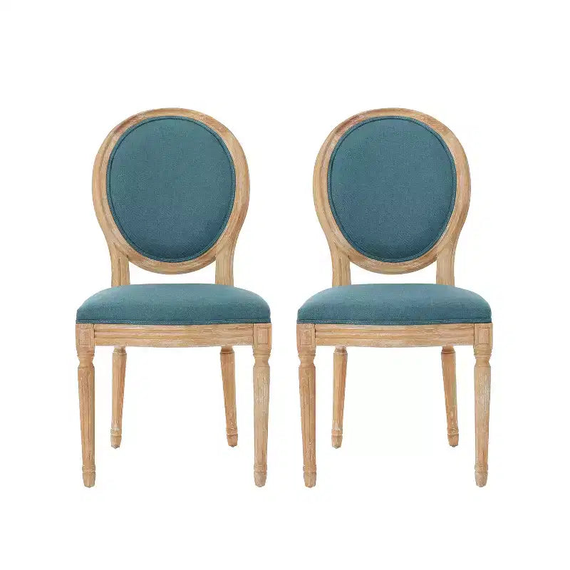 Chaises de salle à manger tapissées style champêtre français