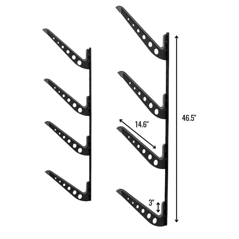 Rangement skis et snowboards réglable 4 niveaux