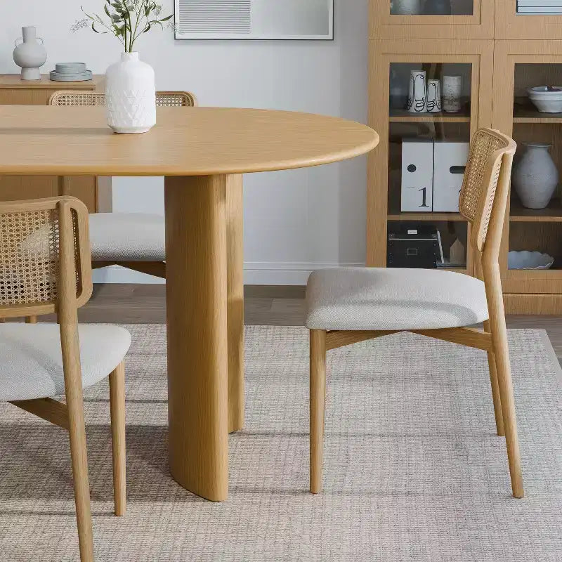 Table à Manger Ovale Tables de Cuisine en Bois Massif