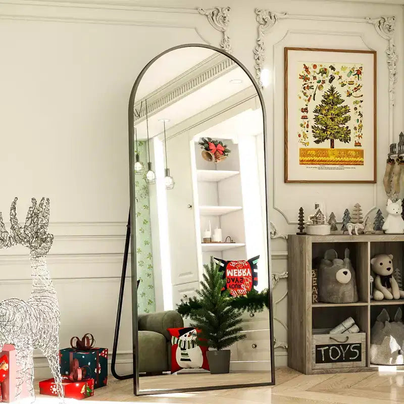 Miroir sur pied Miroirs pleins pieds muraux arqués
