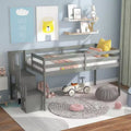 Loft Bed Elevated with Built-In Stairs, Crafted for Longevity