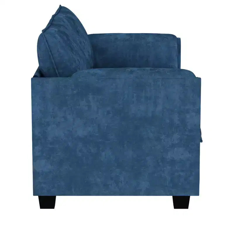Canapé causeuse Mid-century moderne de 188,67 cm avec pochette latérale