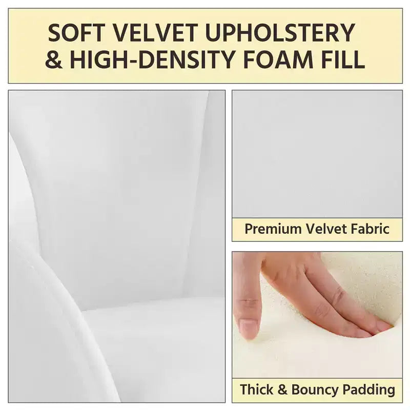 Fauteuil en velours en forme de fleur pour salon, chambre à coucher