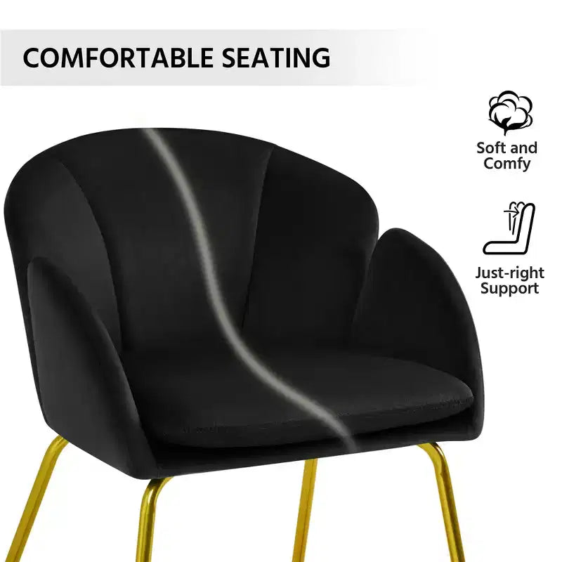 Fauteuil en velours en forme de fleur pour salon, chambre à coucher