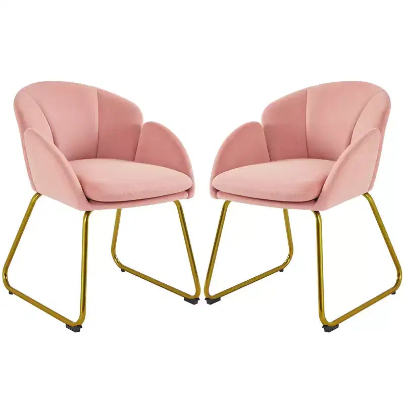 Fauteuil en velours en forme de fleur pour salon, chambre à coucher