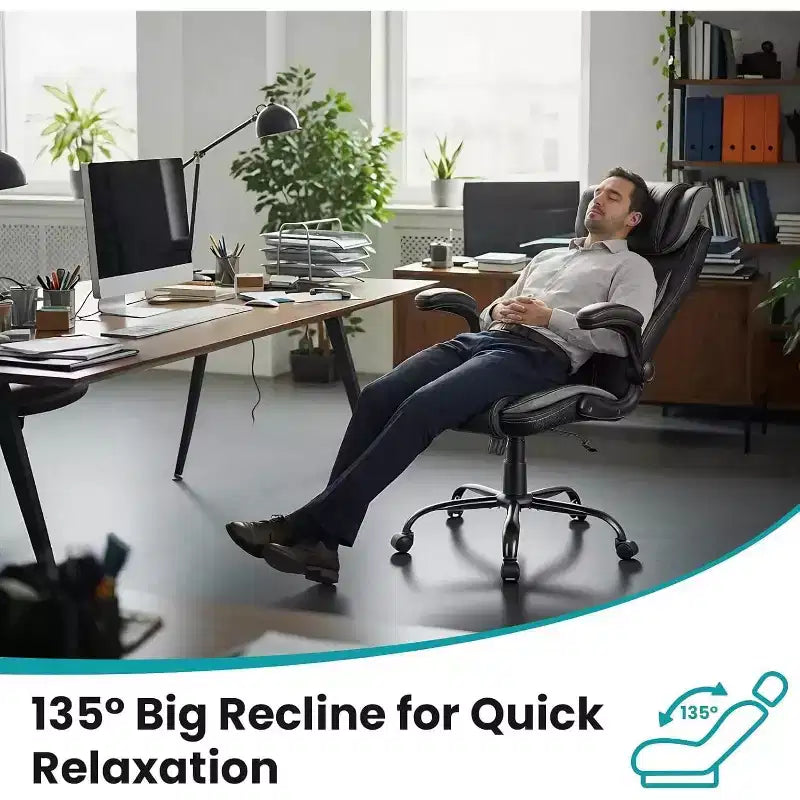 Chaise de bureau ergonomique avec soutien lombaire à ressorts ensachés