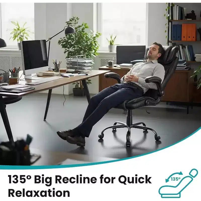 Chaise de bureau ergonomique avec soutien lombaire à ressorts ensachés
