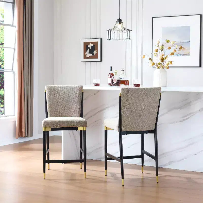 Christopher Knight Home Teresa Modern Upholstered Counter Stools (Set of 2)