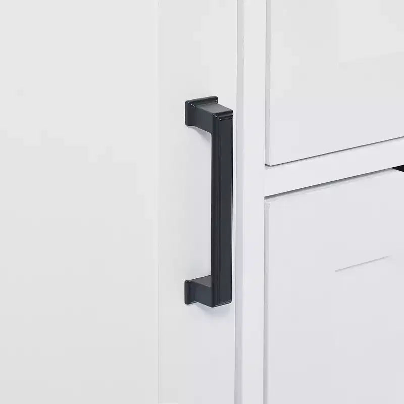 Meuble de rangement de salle de bain autoportant en bois moderne avec tiroirs