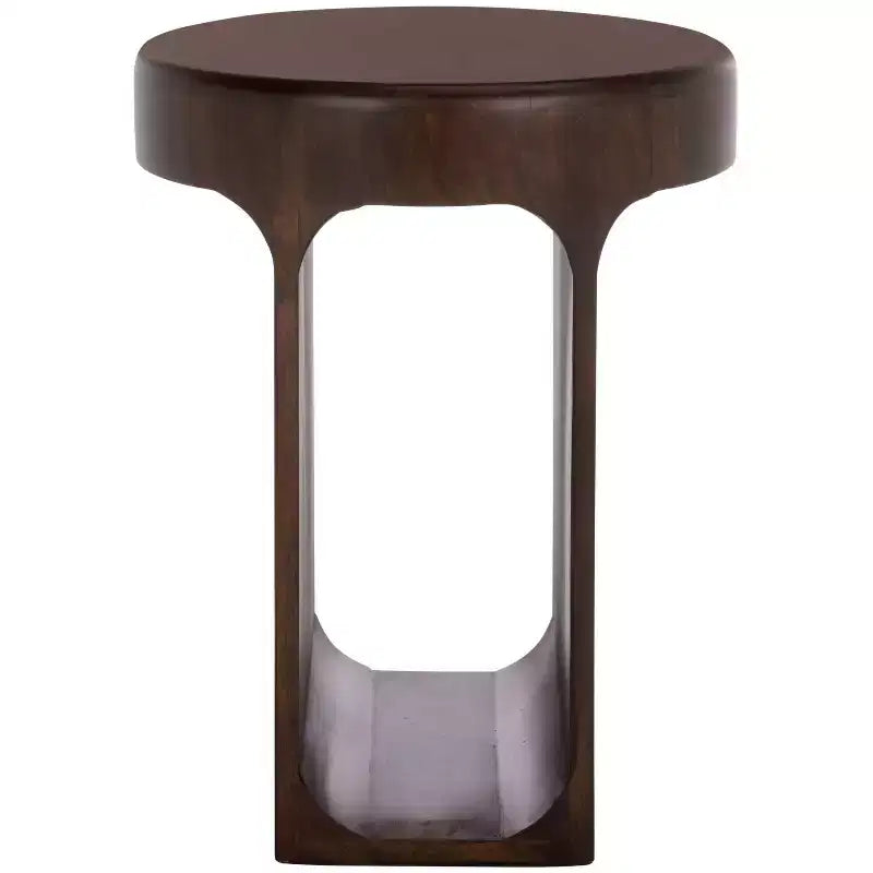 Lobone Round Accent Table - ACC3265 - Dark Brown - Safavieh