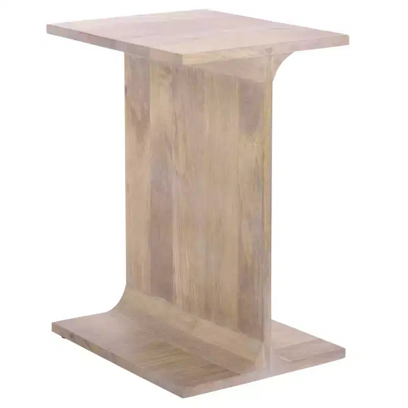 Table d'appoint blanchie