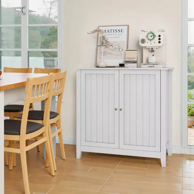 Meuble de rangement au sol, 2 portes, organisateur moderne sur pied, meuble d'angle