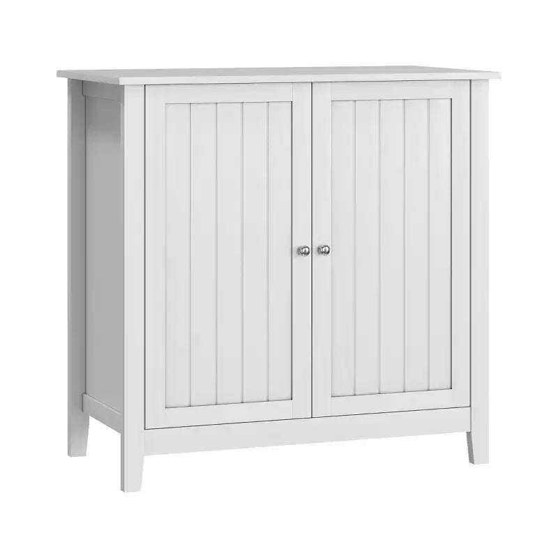 Meuble de rangement au sol, 2 portes, organisateur moderne sur pied, meuble d'angle