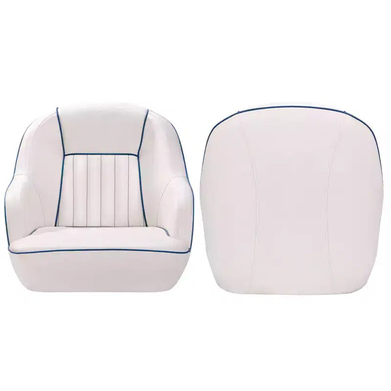 Siège baquet Captain, chaise de bateau en vinyle marin avec rembourrage en éponge épaissie