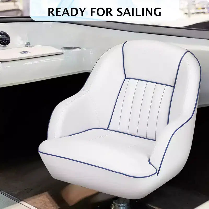 Siège baquet Captain, chaise de bateau en vinyle marin avec rembourrage en éponge épaissie
