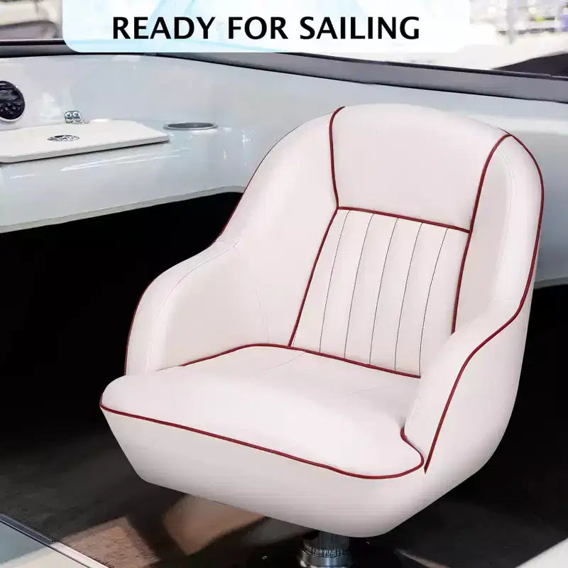Siège baquet Captain, chaise de bateau en vinyle marin avec rembourrage en éponge épaissie