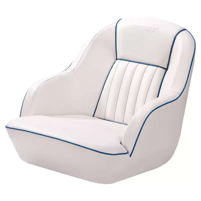 Siège baquet Captain, chaise de bateau en vinyle marin avec rembourrage en éponge épaissie