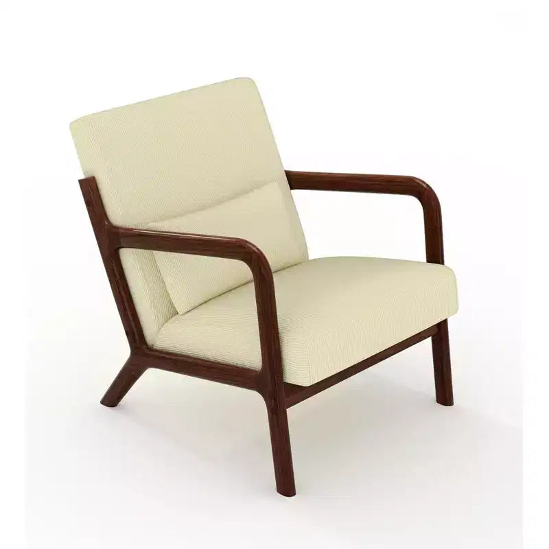 Fauteuil d'appoint Mid-Century Modern avec coussin lombaire